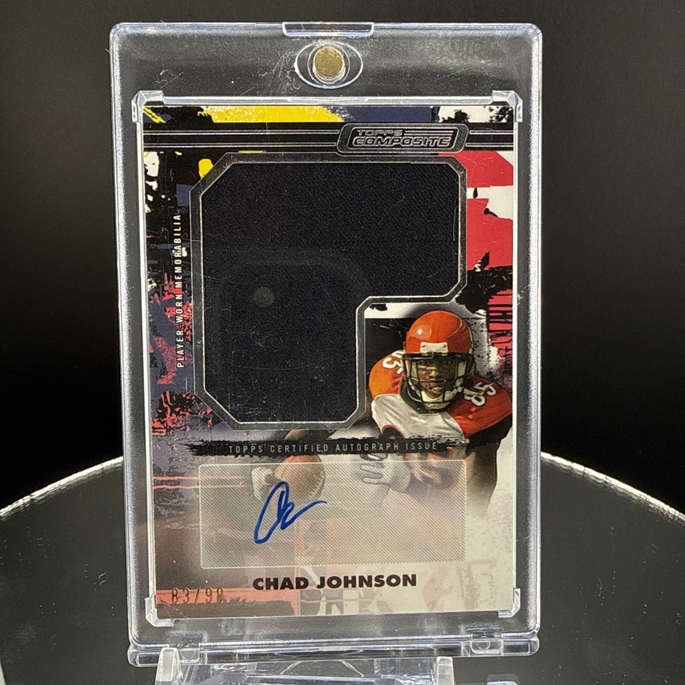 2023 Topps Composite Gold Chad Johnson /99 Jumbo Patch Auto Bengals